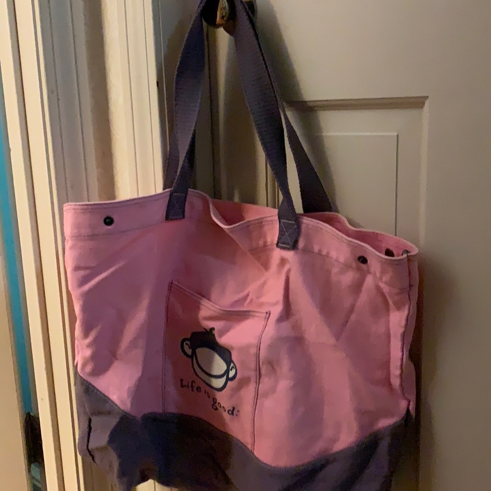 Large Life is Good tote bag